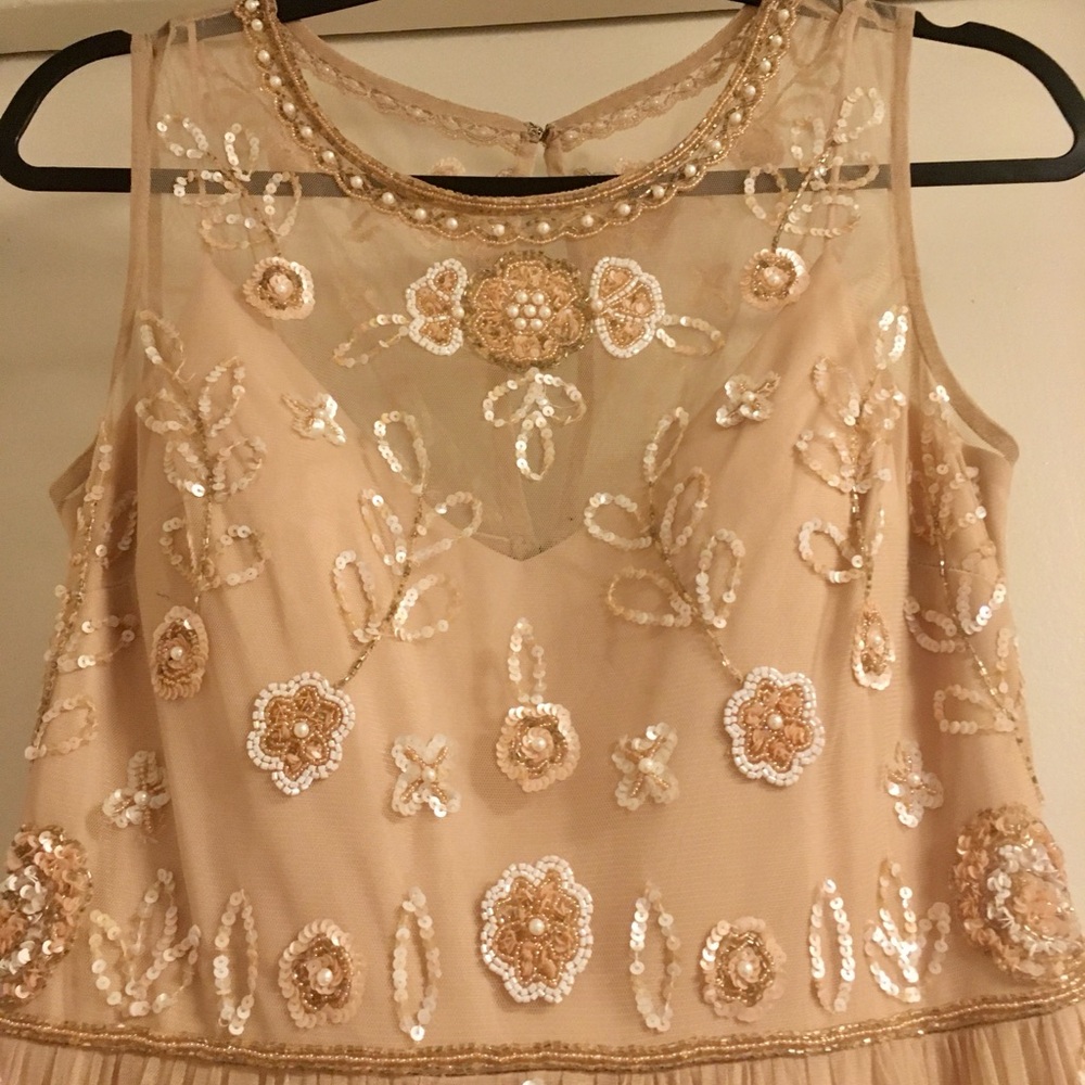Adrianna Papell beaded evening gown 4 NWT